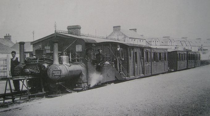 Old Lartigue train arriving in Ballybunion Station (2)