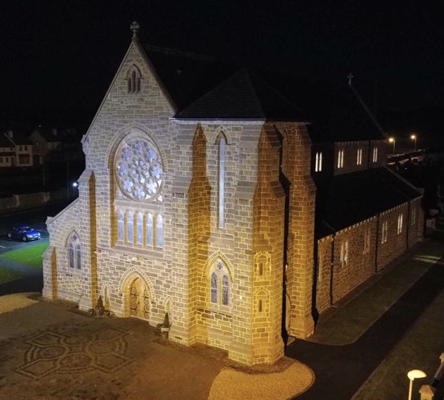 Nightime view St.Johnâ€™s Church