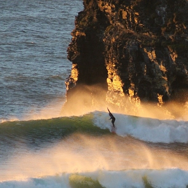 Surfing in ballybunion