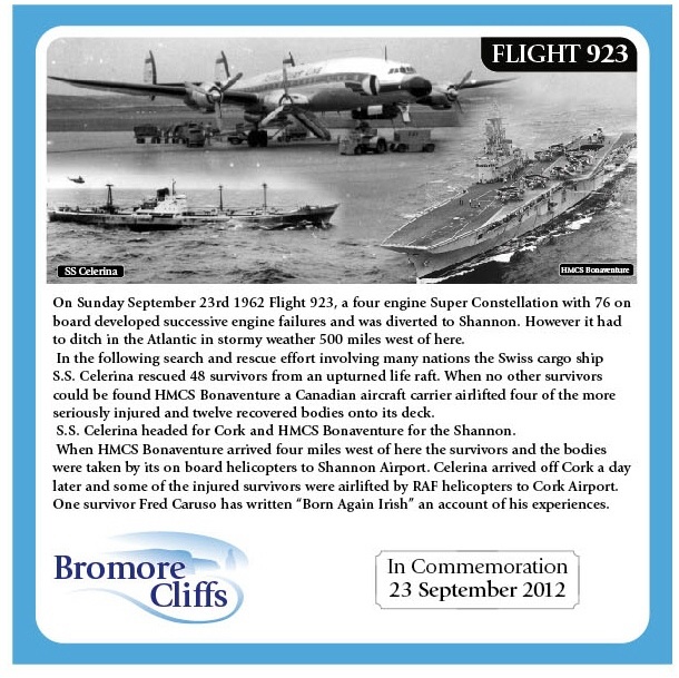 Flight 923 plaque